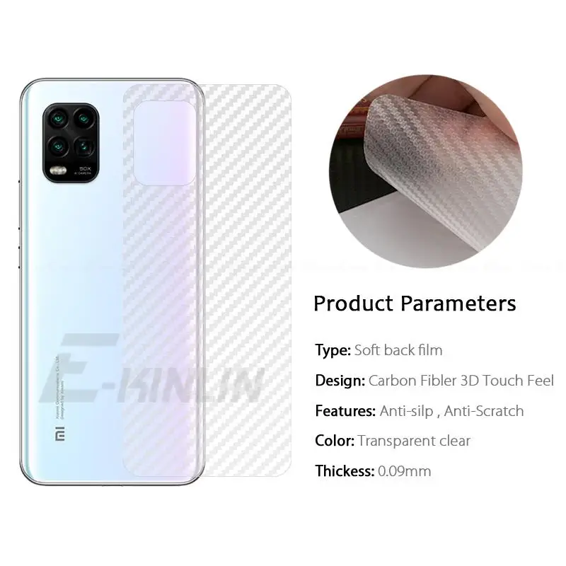 5pcs Carbon Fiber Back Cover Screen Protector For Xiaomi Mi 14 13 13T 12T 12X 12S 12 Lite Ultra Pro Sticker Film Not Glass