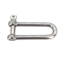4-16MM Marine Grade 316 Stainless Steel Long Straight D Shackle Anchor Shackle Chain Wire Rope Connector Rigging Fastener