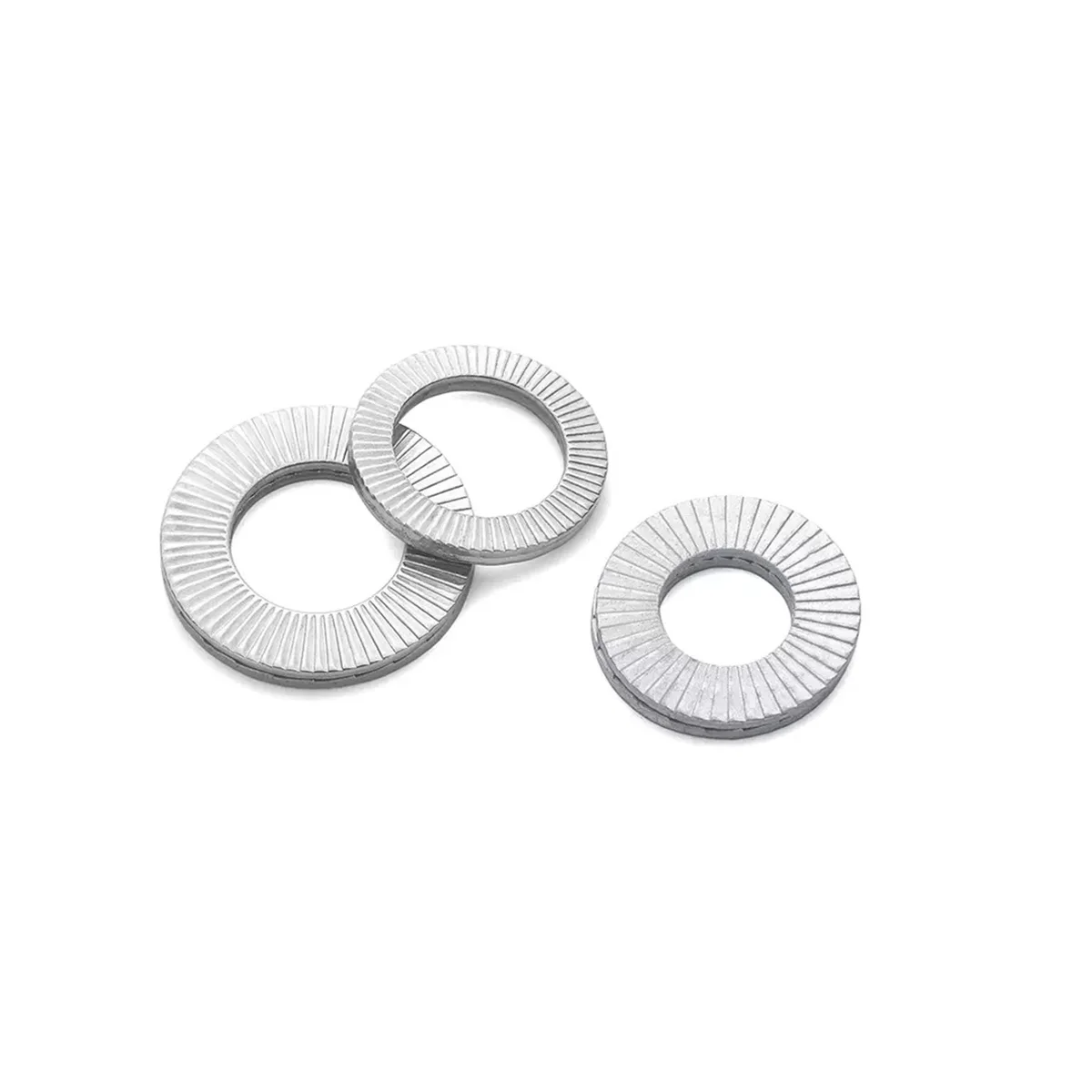 304 Stainless Steel Double Layer Oversized Self-Locking Tooth Lock Washer
