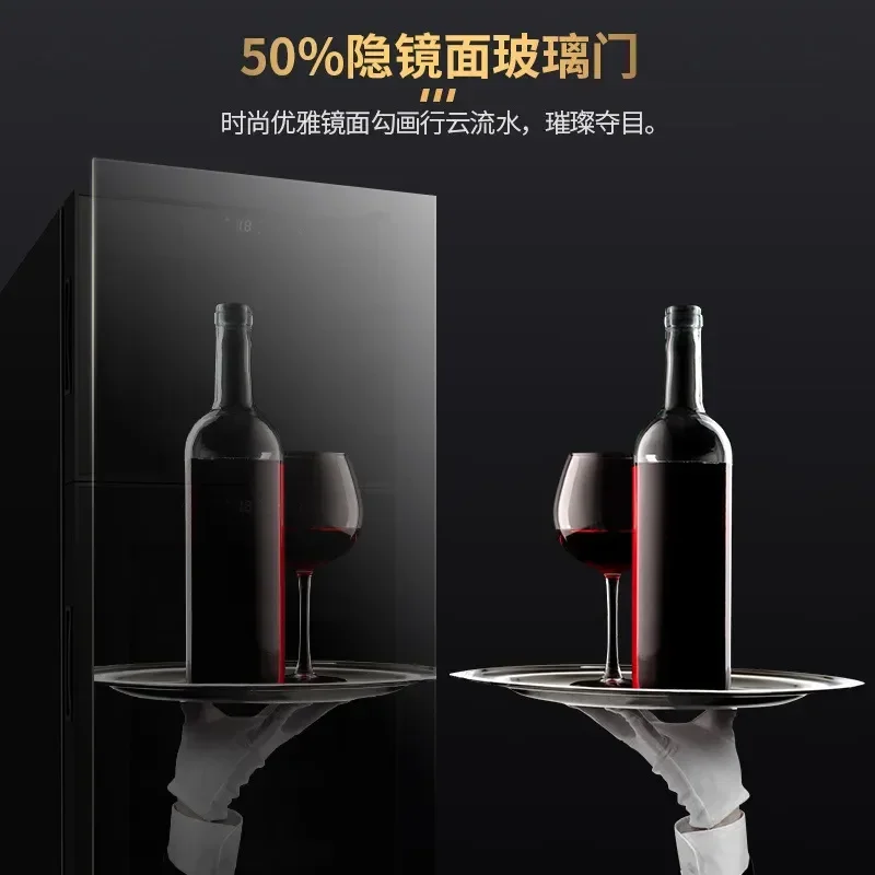 Eggar Dragon 18C Electronic Cigar Cabinet Constant Temperature Humidity Control Double Door Dual Zone Mini Household Storage