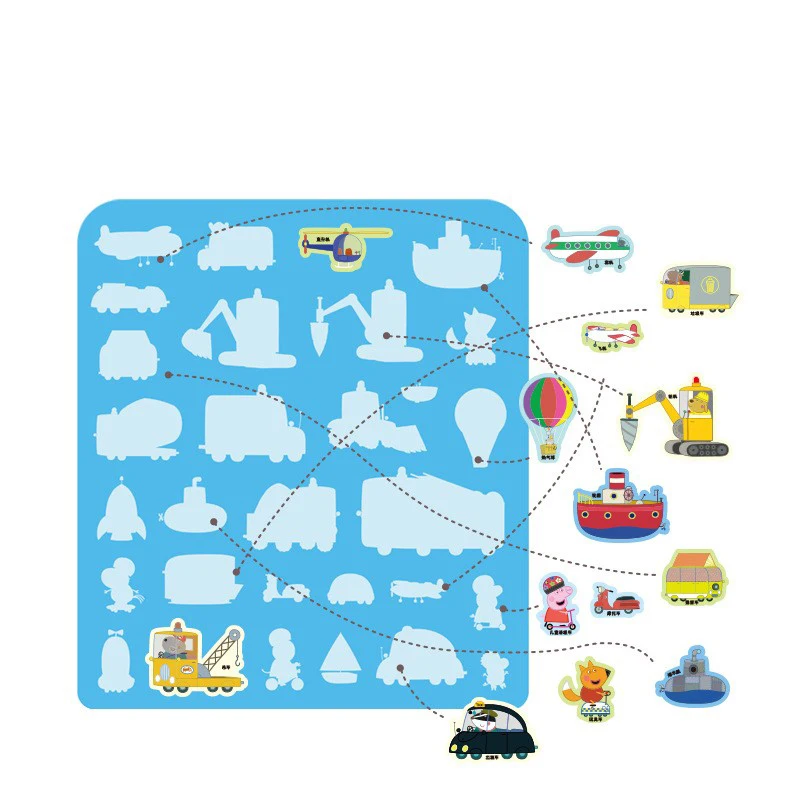 Peppa Pig Jelly Sticker Book Children's Cartoon Sticker Sticker 3-6 Year Old Girl Sticker Quiet Book Educational Toys view 6