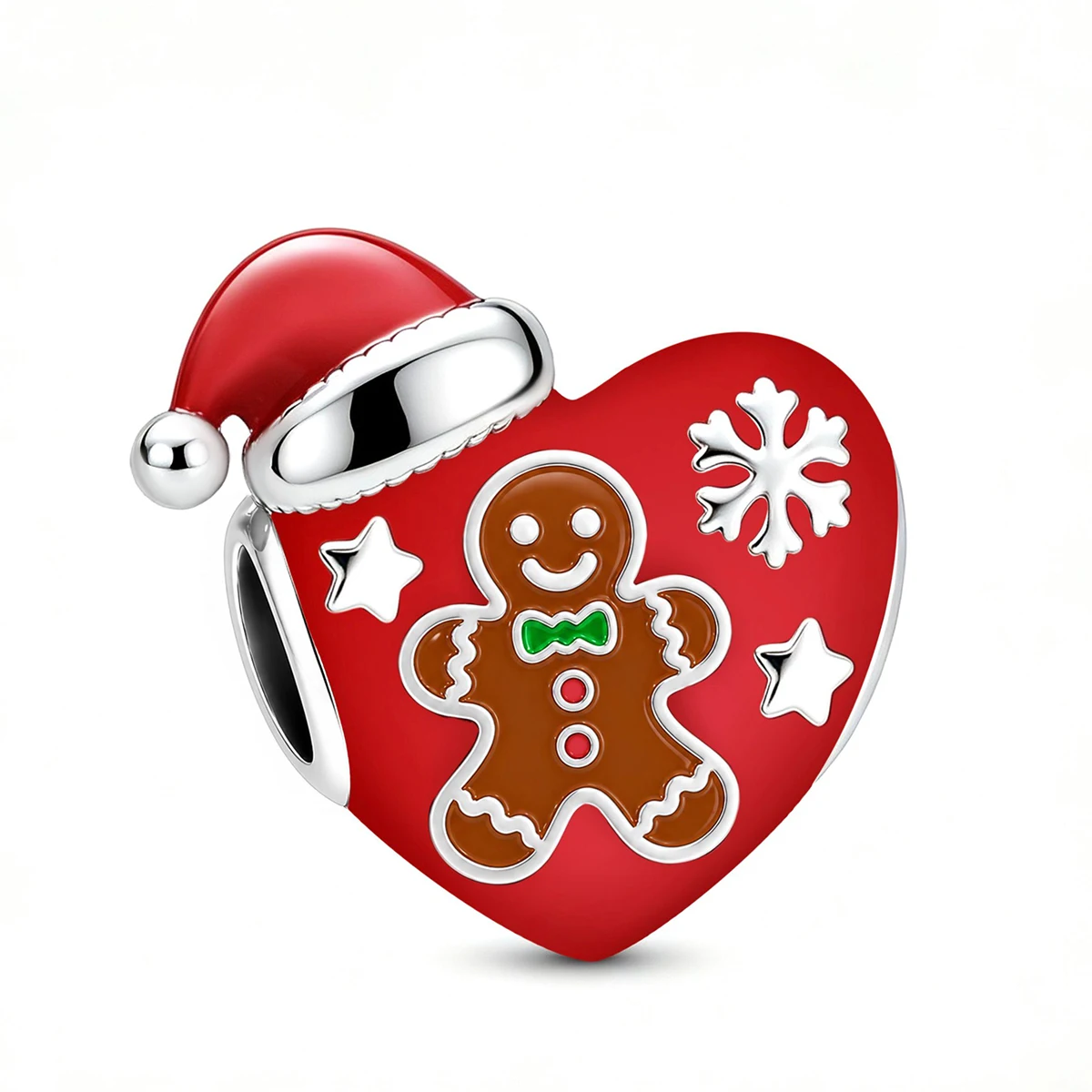 Pan Charms Schneemann, Weihnachtsmann, Rentier, Pinguin, Bär, Geschenkbox-Anhänger, Charm für Heiligabend, Familien- und Geburtstagsgeschenk, Schmuck für Sie, Frauen