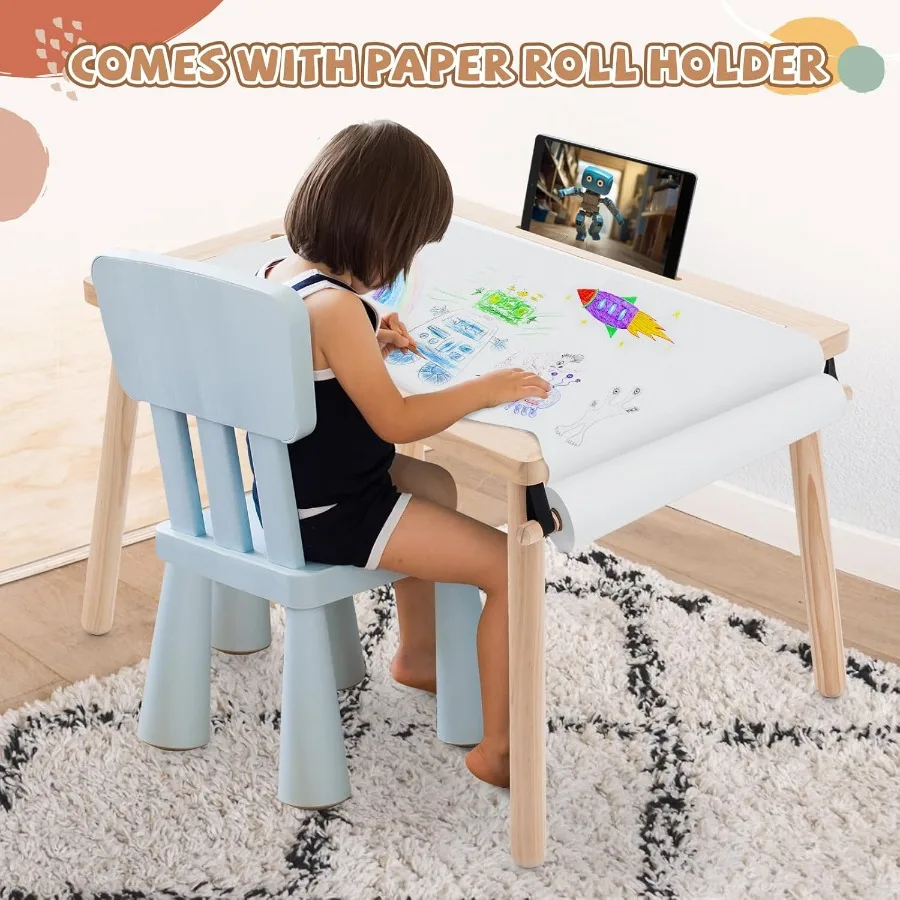Surface de vernis de Table sensorielle avec 7 jouets de sable, activité pour tout-petits, bacs de rangement de Table de sable, cadeaux pour garçons et filles