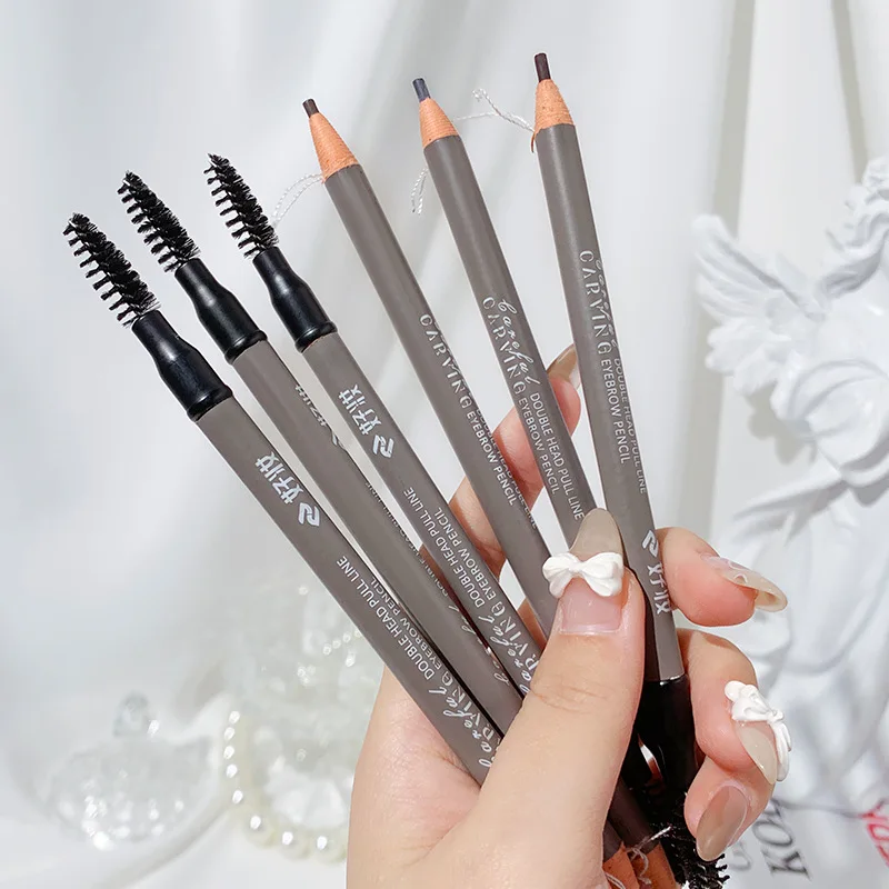 Ultra-fine Natural Eyebrow Pencil Cosmetics Wild Eyebrows Double-ended Waterproof Sweat-proof Long-lasting And Smudge-proof