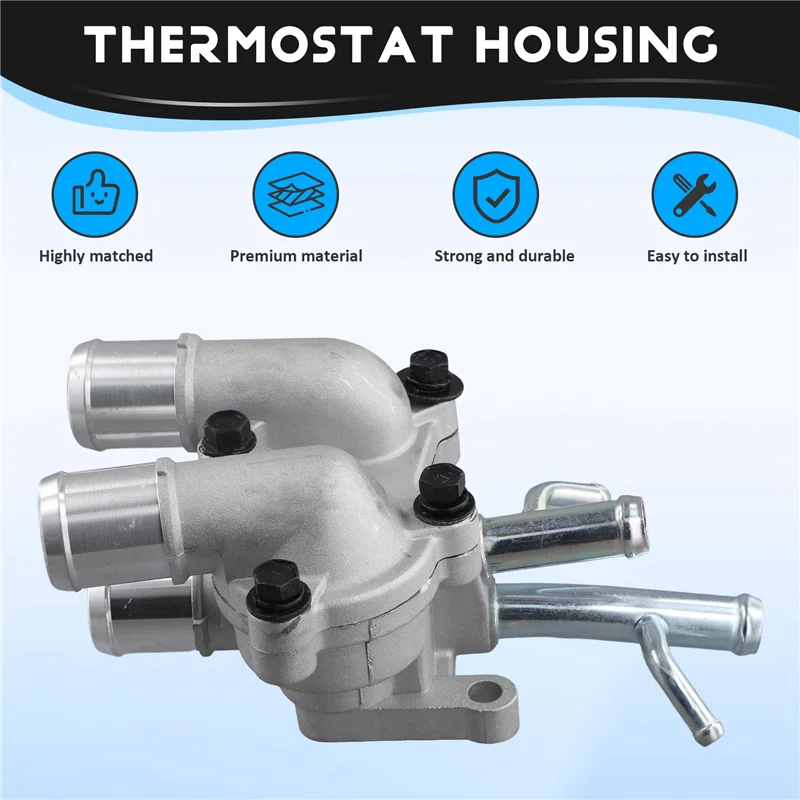 

A48P-Thermostat Housing Coolant Temperatu Control Assy For Hyundai Accent MATRIX Kia Cerato Rio 2560026160 25600-26160