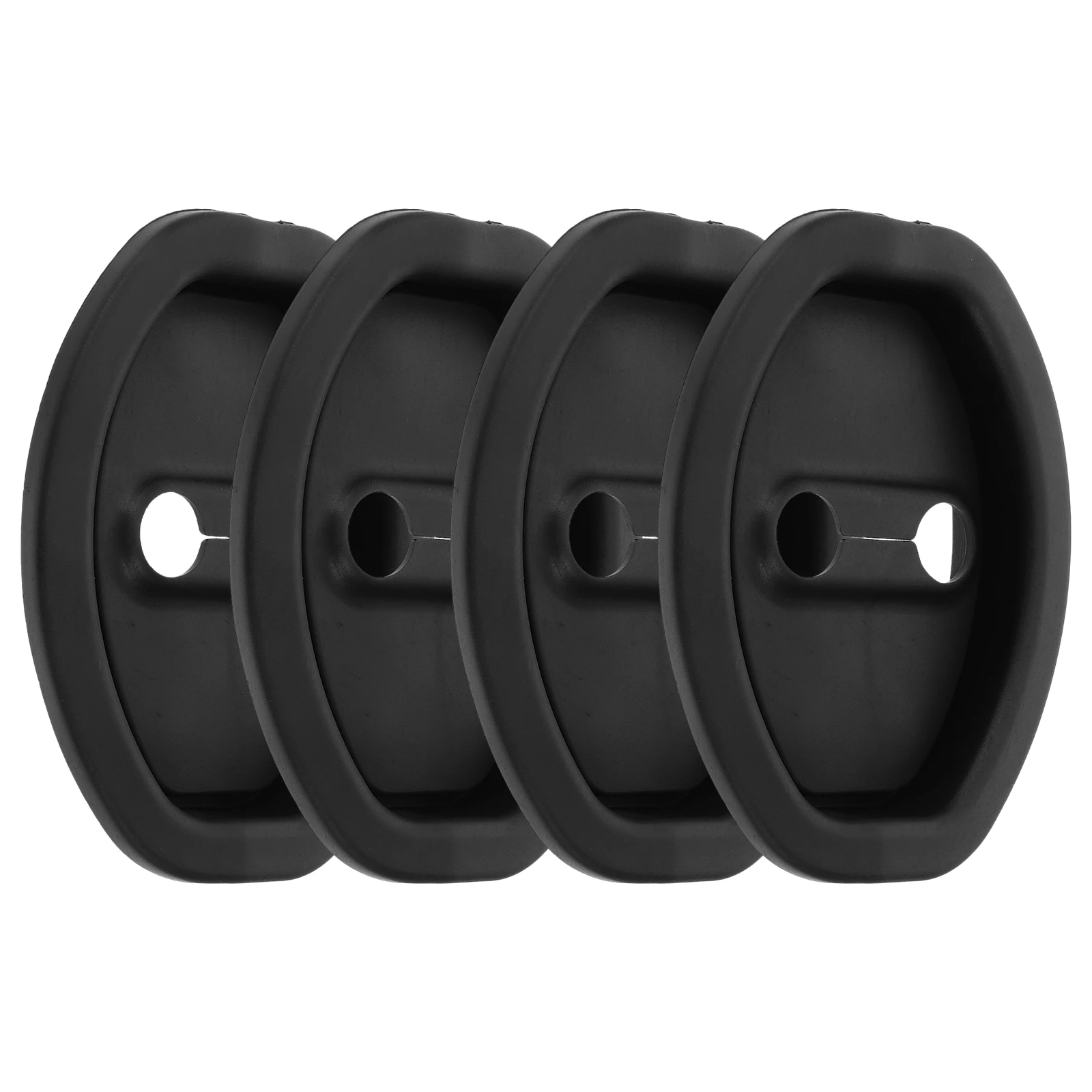 4pcs Silicone Car Door Latch Protective Cover Shockproof Scratch Resistant Universal Fit Door Lock Protector Car Interior