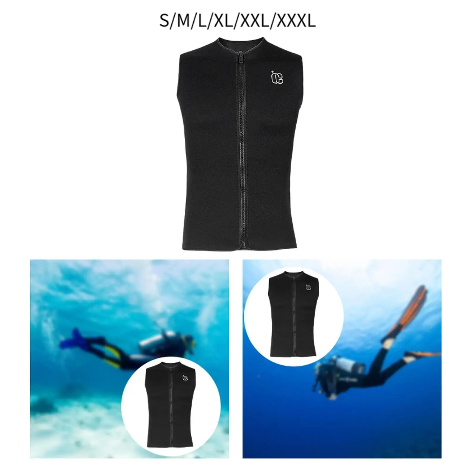 

Wetsuit Top for Men Diving Vest for Cold Water Swimming Scuba Diving