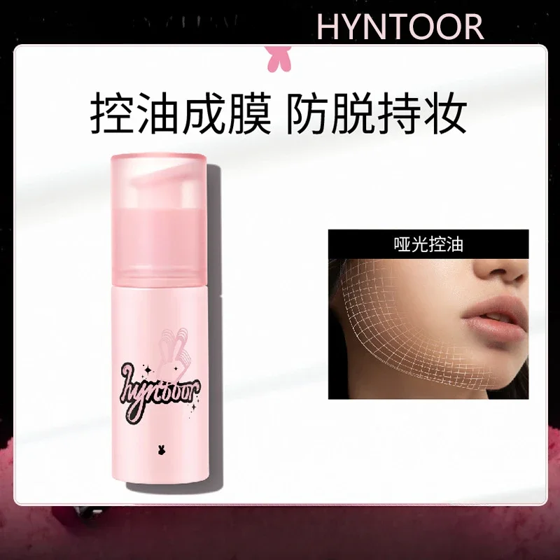 HYNTOOR Black Rabbit Makeup Spray Oil Control Waterproof Portable Matte Moisture Film Forming Bottle Long lasting Makeup