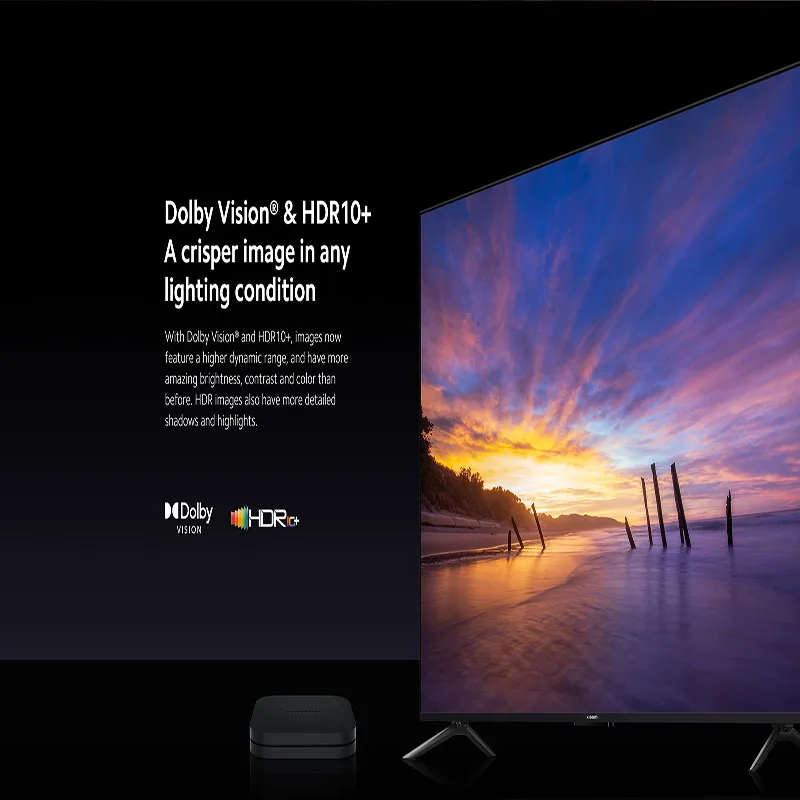 Xiaomi-miテレビボックスの2nd世代、グローバルバージョン、スマートプレーヤー、ドルビービジョン、HDR10 + 、googleアシスタント、4 2kウルトラhd、BT5.2、2ギガバイト、8ギガバイト