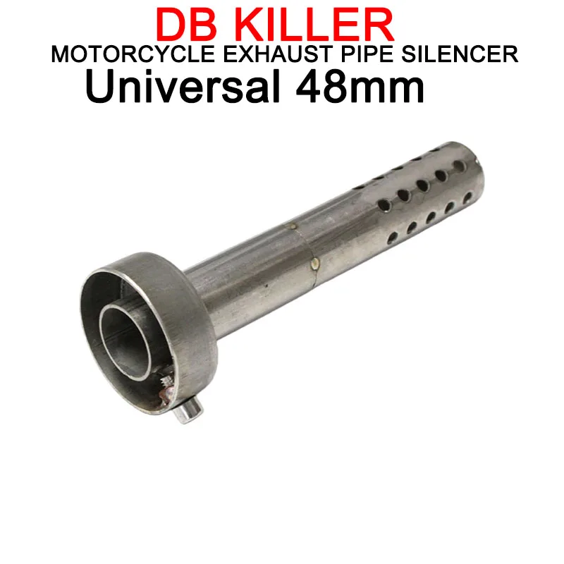 48mm universal para yoshimura r77 original tubo de escape catalisador silenciador silenciador plug 48mm removível db assassino