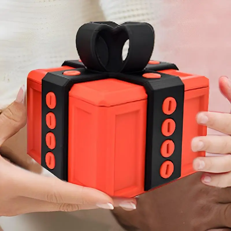 3D Printed Puzzle Box para Prank Toy, Decoração Criativa Doméstica, Gag Joke Toy para Crianças e Adultos