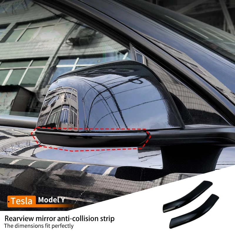 

Car Rearview Mirror Anti-collision Strip ABS Protector Sticker Accessories Scratch Wear resistant For Tesla Model Y 2021-2025