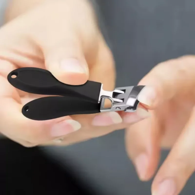 Dedicated Splash-proof Nail Clippers, Large Size ABS Nail Scissors, Slant Mouth Pliers, Manicure Tools, Home Manicure Tools