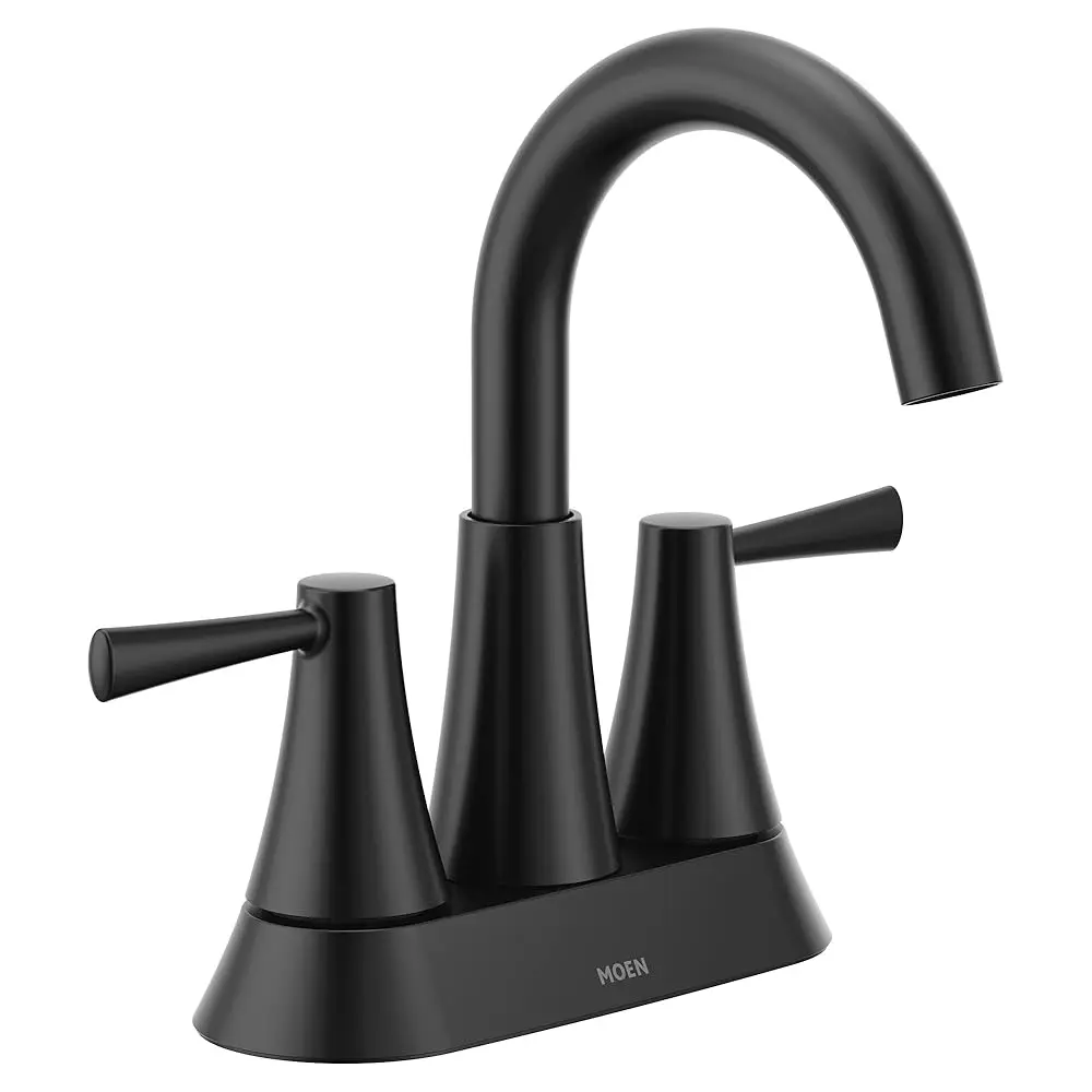 

AllexpreskRonan Spot Resist Brushed Nickel Two-Handle Widespread Modern Bathroom Faucet, Valve Included, 84023SRN