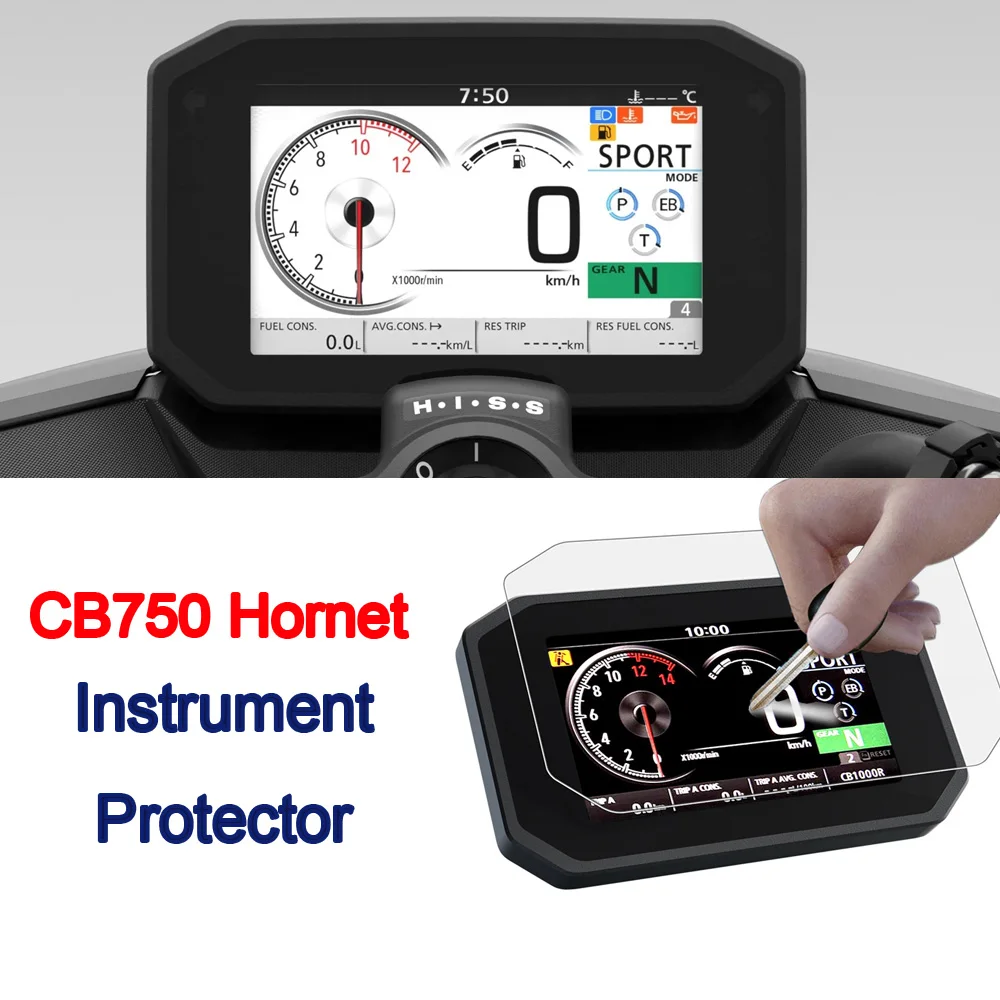 For Honda Hornet 750 2023 Motorcycle TPU Instrument Films CB750 CB 750 Hornet Dashboard Screen Protector LCD/TFT Retrofit Parts