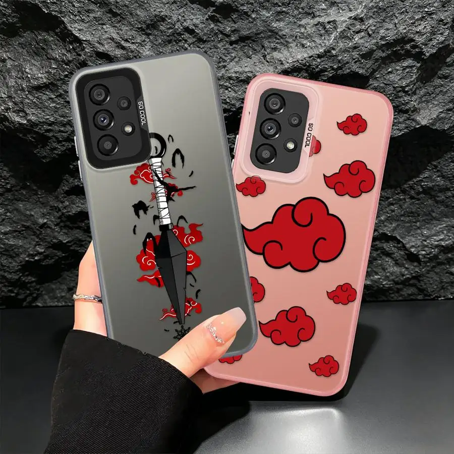 Case for Samsung Galaxy A15 A16 A35 A34 A31 A17 A20s A21s A23 A13 A14 A24 A25 A12 A26 Phone Cover Akatsukis-Narutos-Cloud