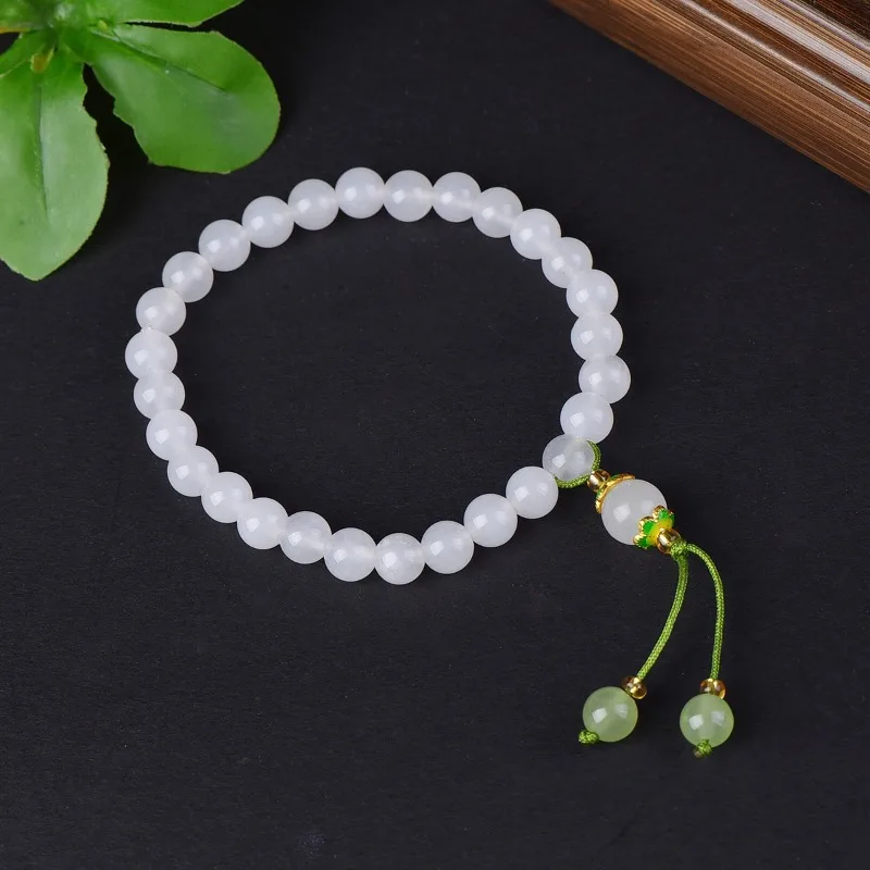

New Natural Gold Silk Jade Bracelet, Fashionable and Versatile Bracelet Jewelry.