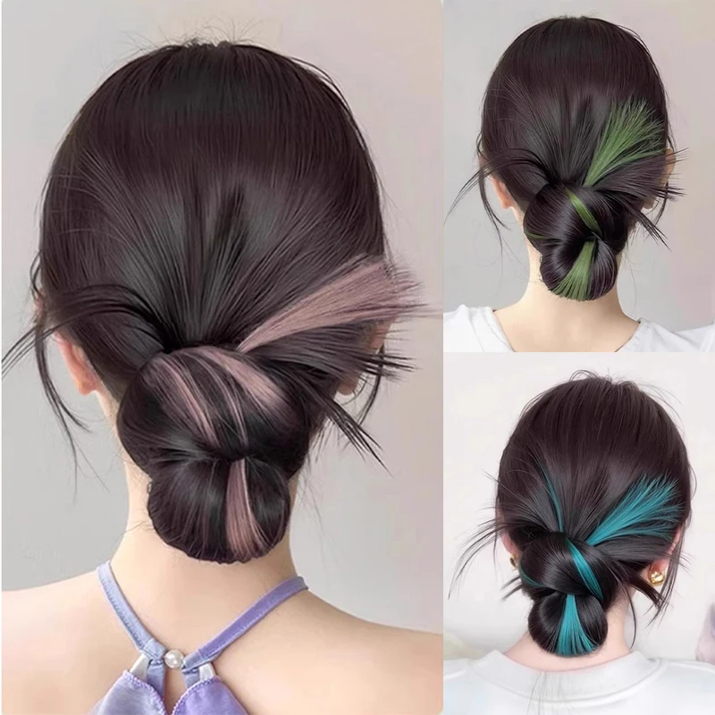 

Women's Low Bun Hair Wig Clip Fake Hair Natural Lazy Flower Head Bun Hairdressing Tool Fluffy Hair Extension Hair Pack