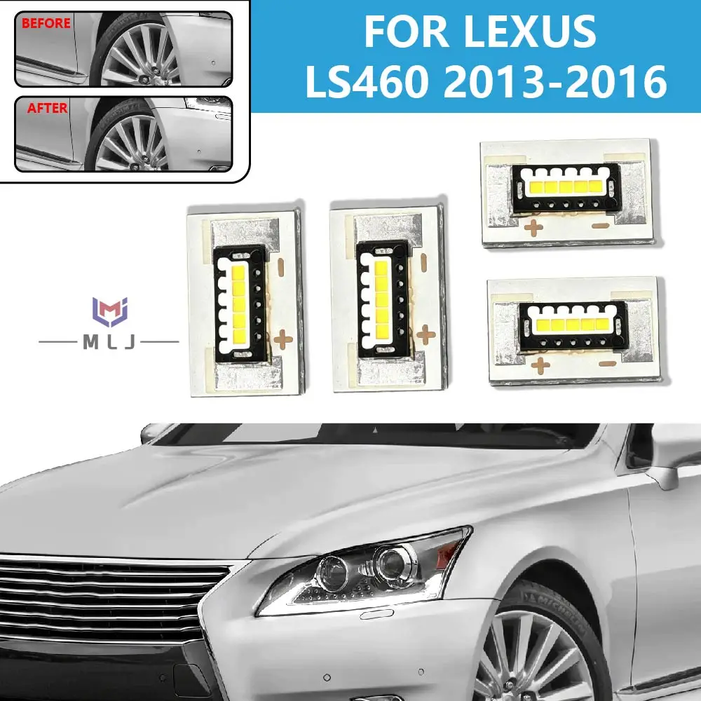 Für LEXUS LS460 2013-2016 Scheinwerfer Tagfahrlichtquelle Weiße LED DRL Angel Eyes Licht-Chip-Platinen Auto-Zubehör – Detail 1