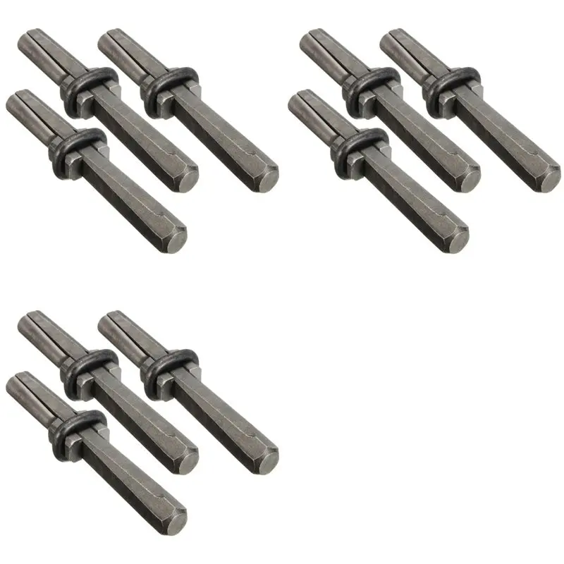 

【NOW SAVE】9 Set Stone Splitter 9/16In Metal Plug Wedges And Feathers Shims Concrete Rock Splitters Hand Tool