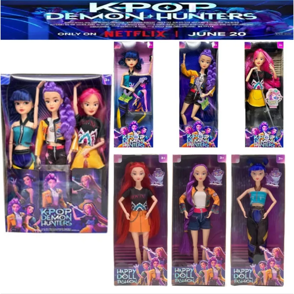

Фигурка персонажа KPop Devil Hunter-NEW Hot Demon Hunters Action Figure DollToy Rumi Mira Zoey Sussy Bjd Dolls для фанатов Подарки