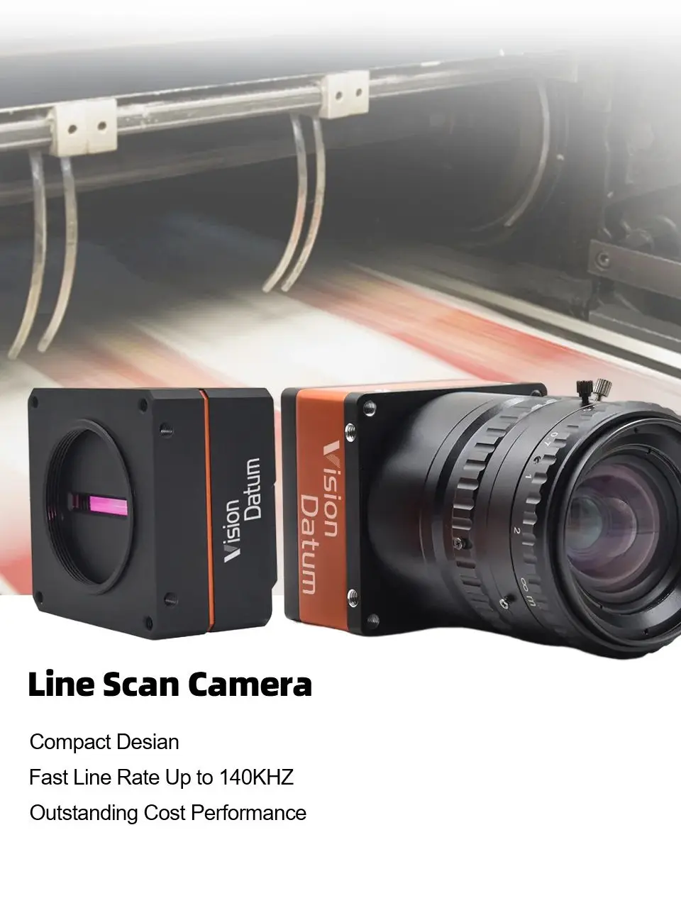Most affordable 8K 100KHz 5μm 12bit M72 Gpixel CMOSIS CameraLink Line Scan Camera Mono Color For PCB inspection Vision Datum
