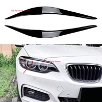 Headlight Eyebrow Eyelids Cover For BMW 2 Series F22 F23 220i 228i 230i M235i M240i M Sport 2014-2021Evil Style Stickers