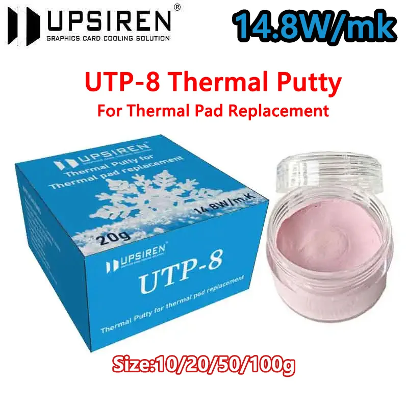 

UPSIREN Thermal Putty UTP-8 For VGA GPU IC Processor Rapid Cooling Thermal Pad Replacement Heat Blocking Putty High Performance