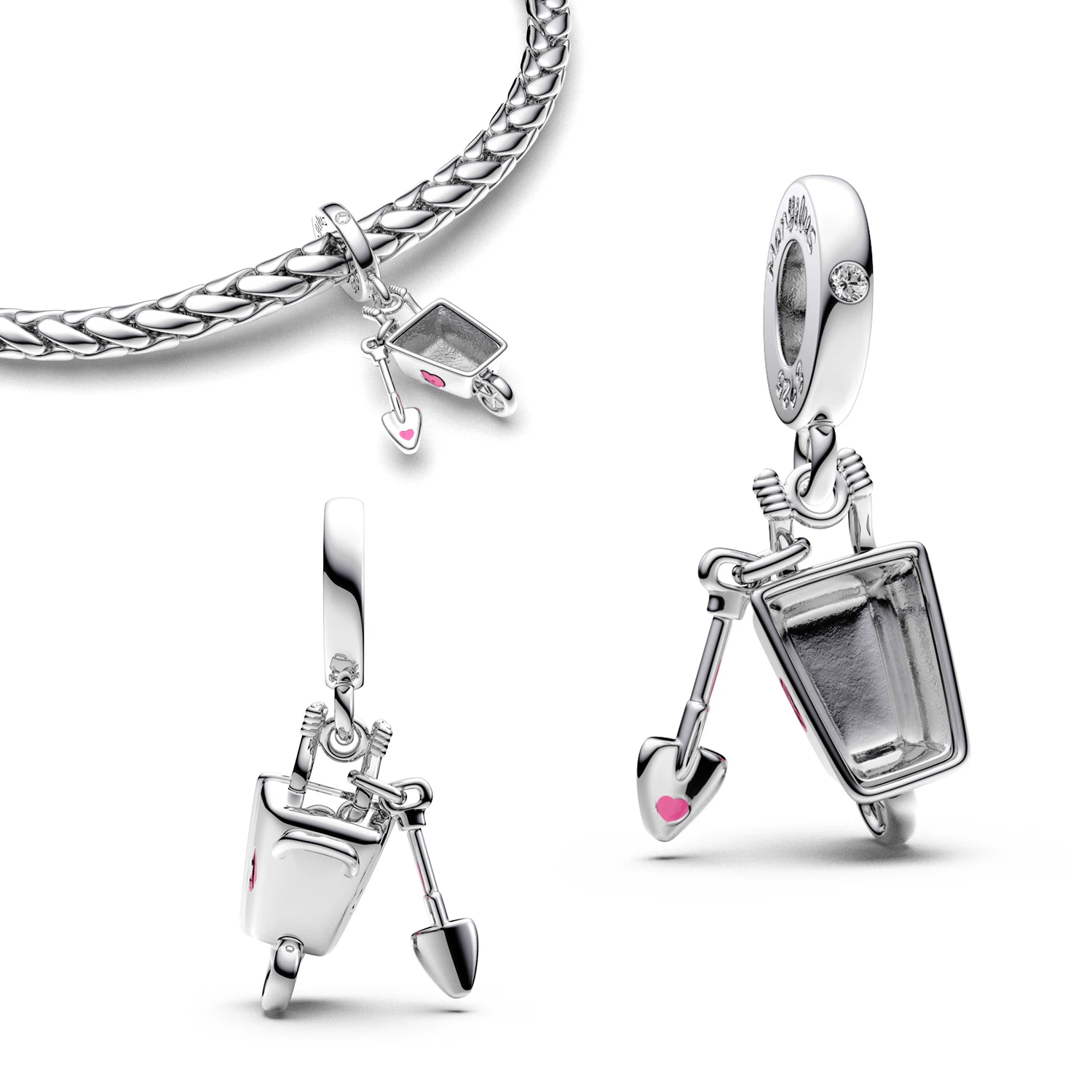 

925 Silver Caliber Jewelry Woman Bracelets Charms Beads Making Bracelet High Quality Fine Original Sterling Hoops Pendants 925