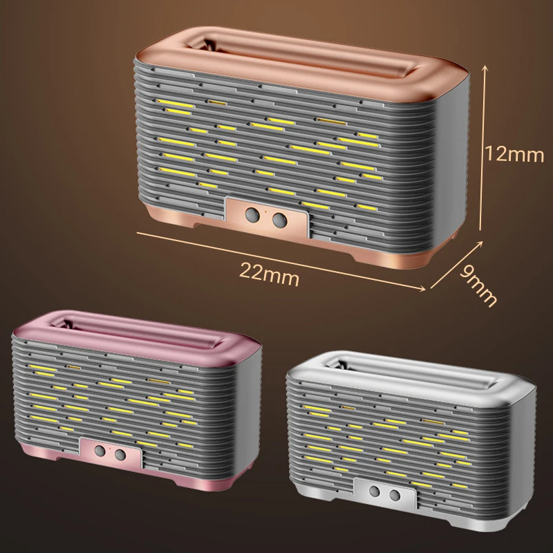 Płomień ognia rozpylacz zapachów powietrze nawilżacz USB ultradźwiękowy generator chłodnej mgiełki Fogger Led olejek eteryczny lampa z płomieniem