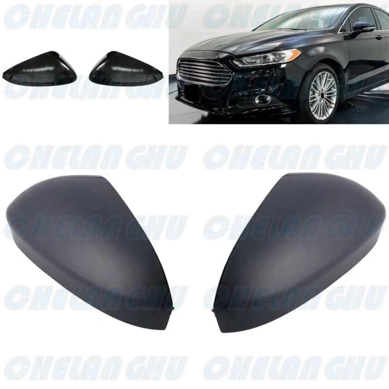 

1 Pair primer Mirror Housing Cover without Turn Lamp Hole for Ford Fusion 2013 2014 2015 2016 2017 2018 2019 2020 US version