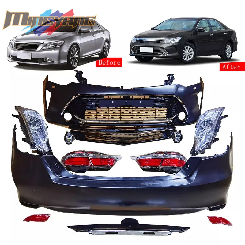 Body kit facelift car bumpers for Toyota Camry 2012 upgrade 2015 conversion bodykit