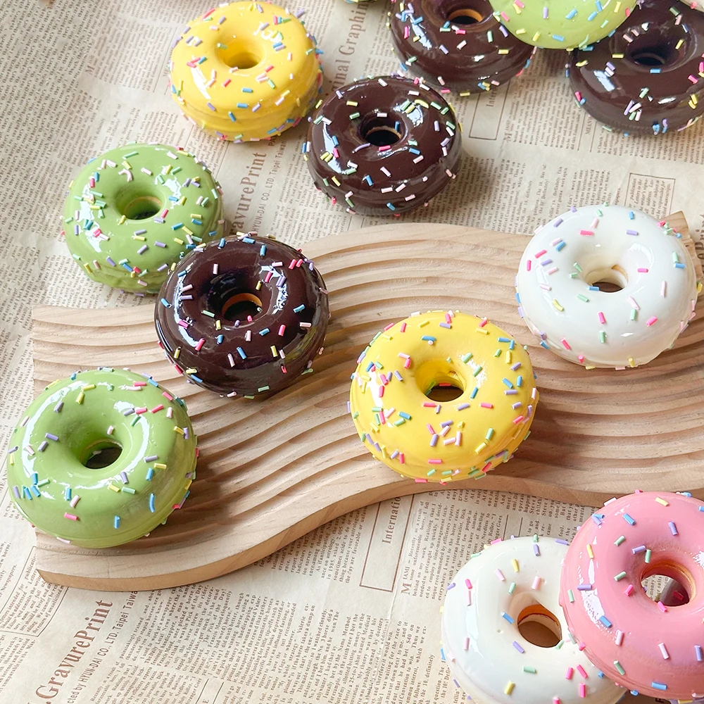 

Kitchen Toys Artificial Fake Donuts Food Fake Cakes Desserts Donut Decorations for Doughnut Party Decoration, Prop Food