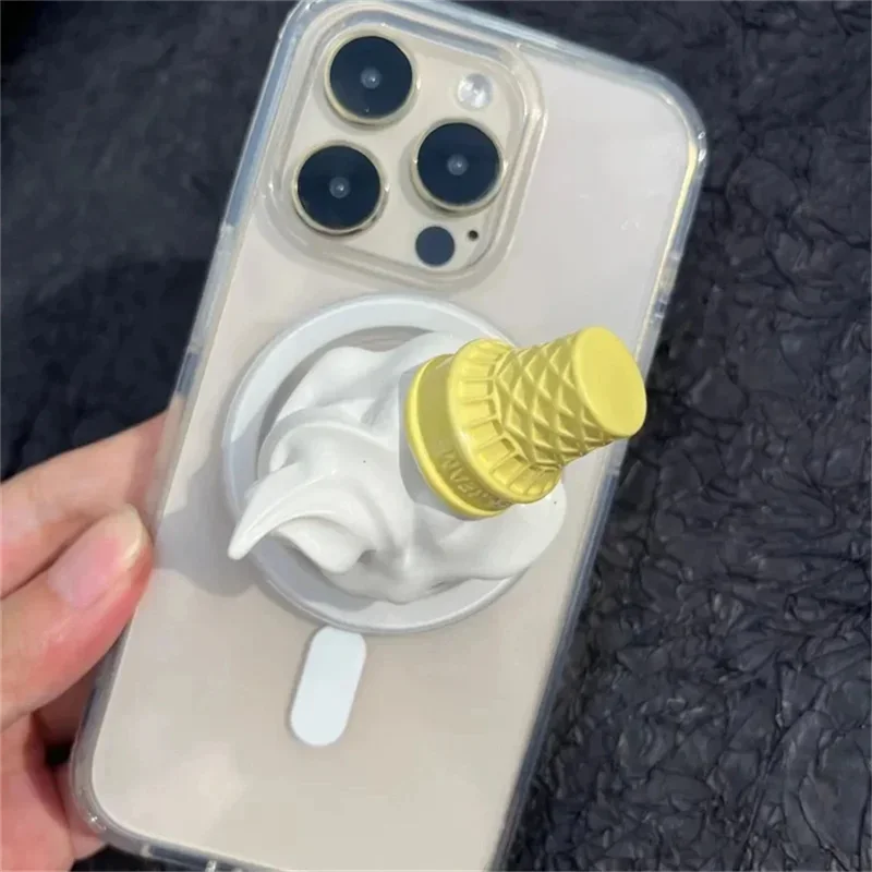 1 шт. 3D магнитная подставка для телефона с мороженым для Magsafe iPhone 16 15 14 13 12 Pro Max для Magsafe, чехол для смартфона с ленивым держателем