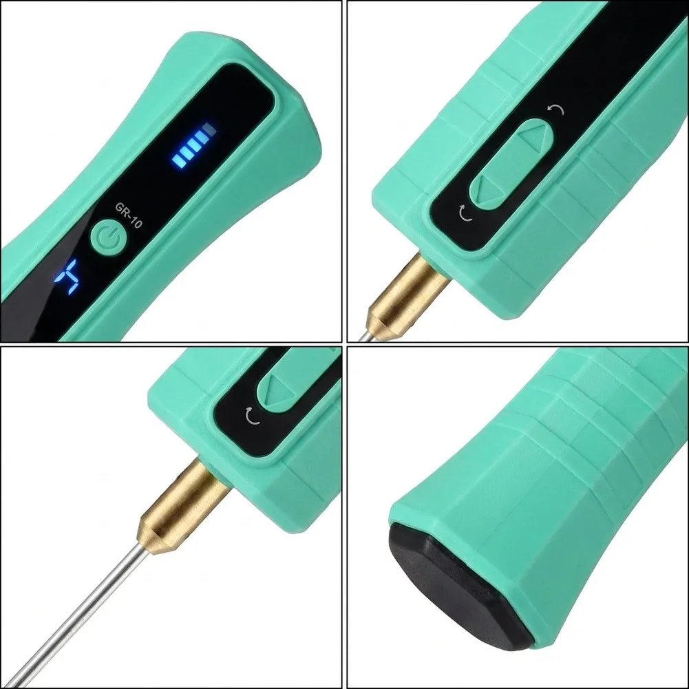 Green Electric Glue Remover 4-speed Adjustment Pure Copper Motor Ergonomic Grip Design For Professional Repair Shops