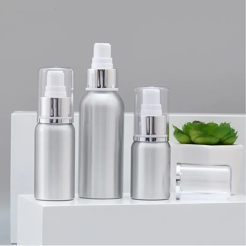 

30ml 50ml 100ml 250ml Hand Soap Dispensers Aluminum Liquid Soap Bottles Shampoo Shower Gel Liquid Container Refillable Bottles