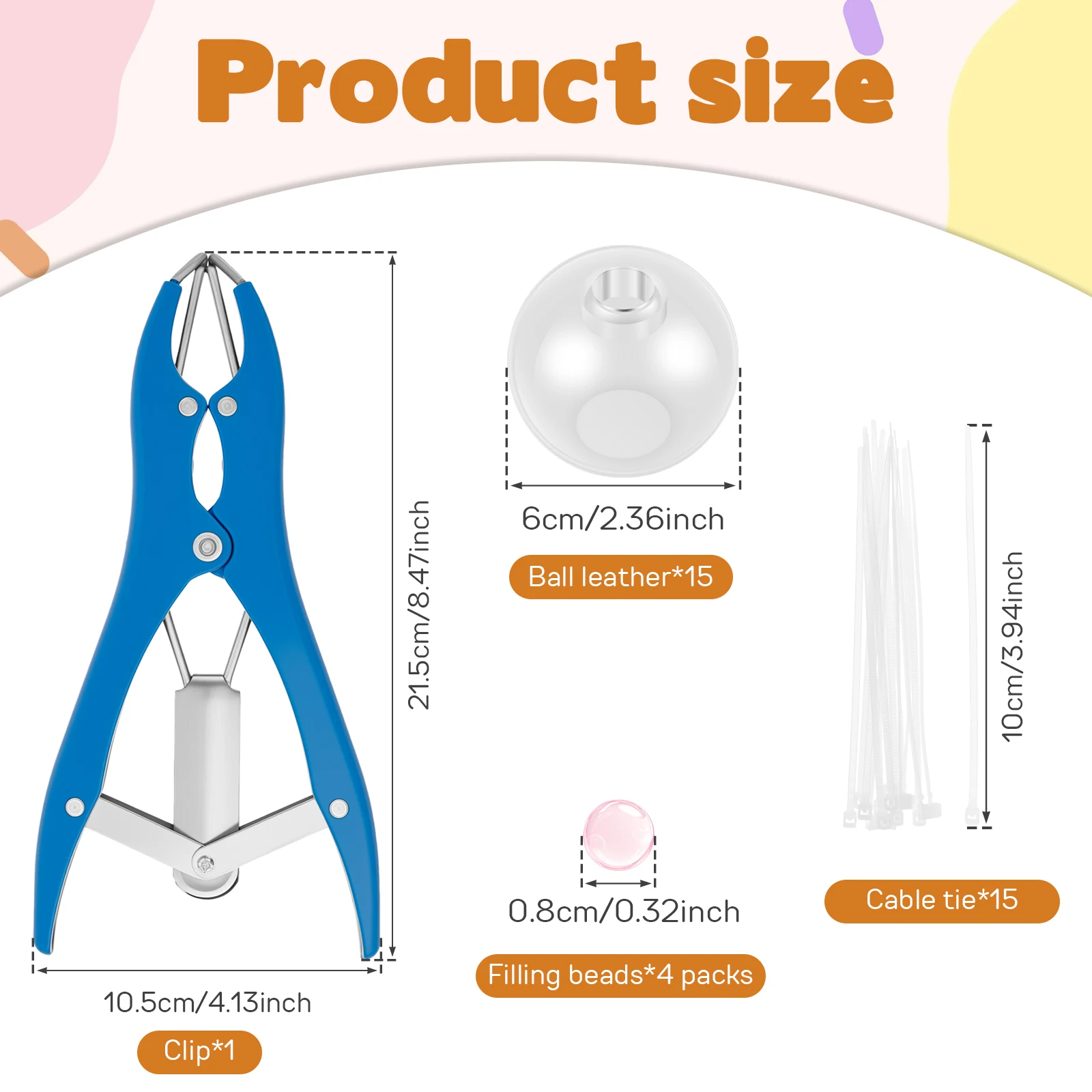 DIY Blank Stress Ball Making Kit Funny Empty Squishy Squeeze Ball with Vacuum Tool Cable Tie Filler Bead Expander Tool Enjoy Fun