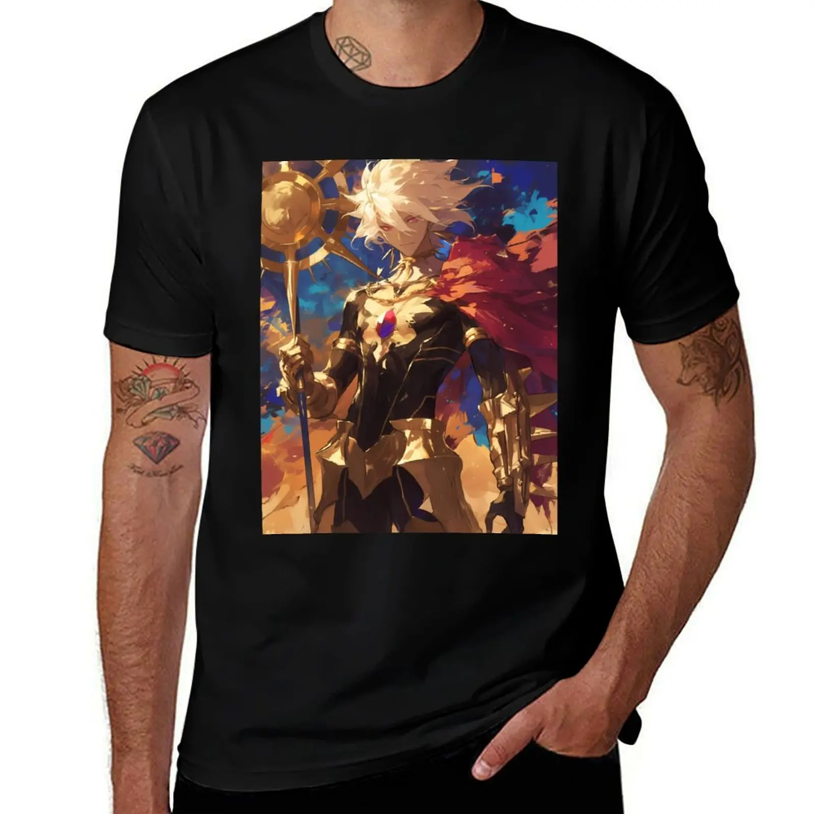 

Karna Red Lancer - Fate Grand Order - Warrior of the Sun T-Shirt mens graphic t shirts anime t shirts for man