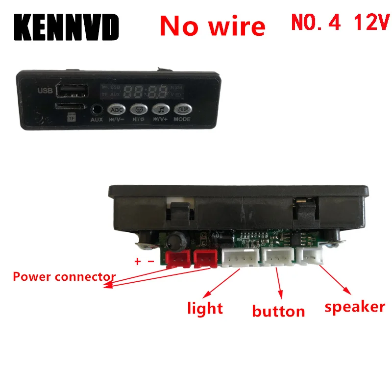 6V 12V Children's Electric Ride on Toys Car Motorcycle MP3 Music Board Chip Player Broadcast Voltage Display USB Flash Memory