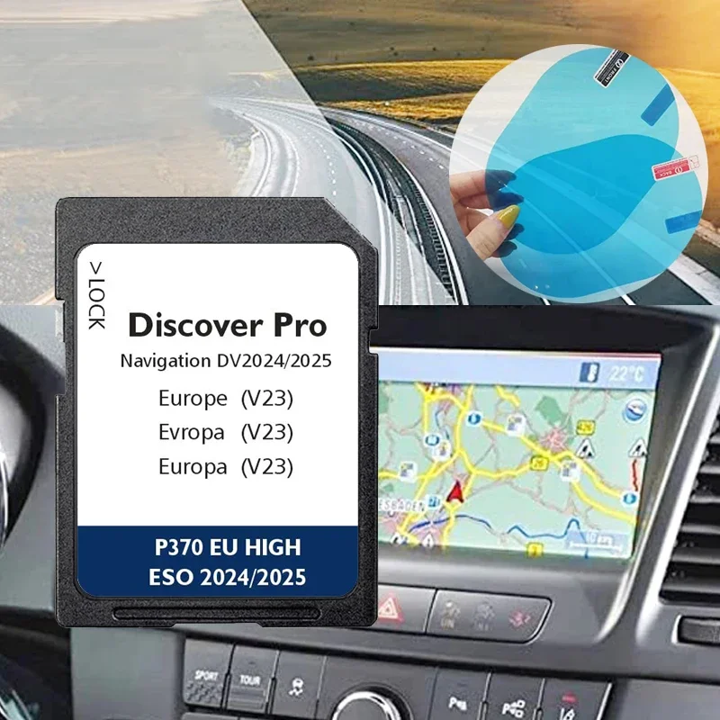 DV V23 E-Golf Navigation Unit Discover Pro MIB1 MIB2 Media for VW Skoda with Anti Fog Reaview Stickers