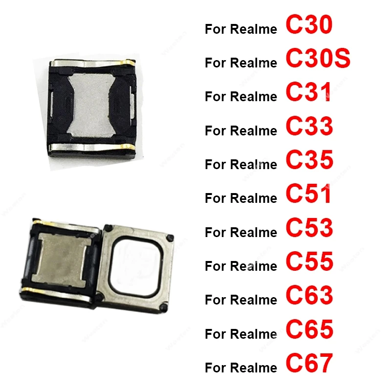 For Realme C30 C30S C31 C35 C51 C53 C55 C63 C65 C67 4G 5G Earpiece Speaker Earphone Speaker Sound Recevier Flex Cable Parts