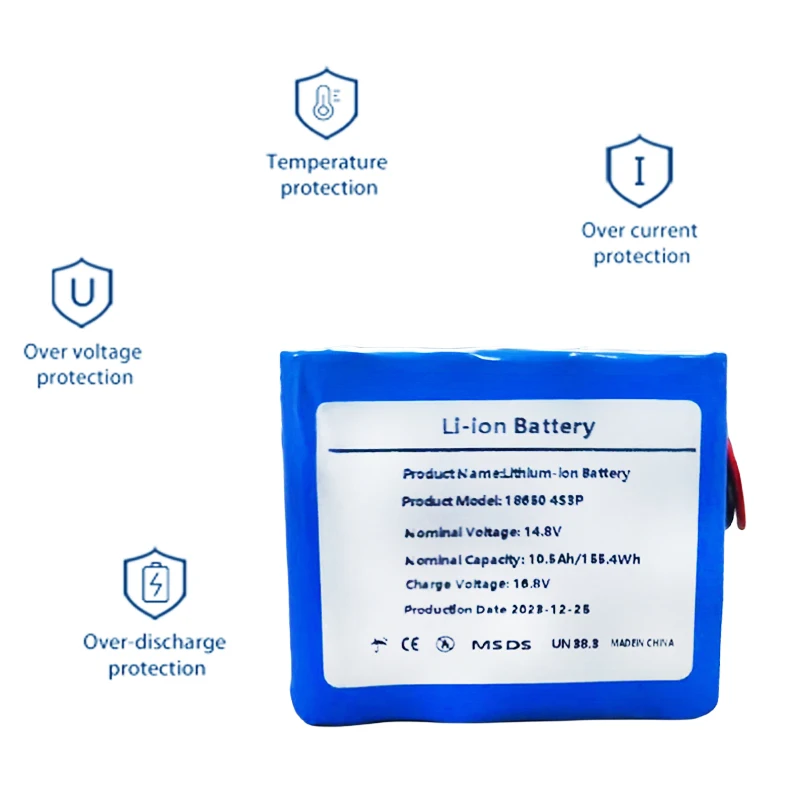 4S3P 14,8 V 10500 mAh 18650 akumulator litowo-jonowy z 5A BMS do nocnej lampy wędkarskiej podgrzewacz lampa górnicza wzmacniacz itp.