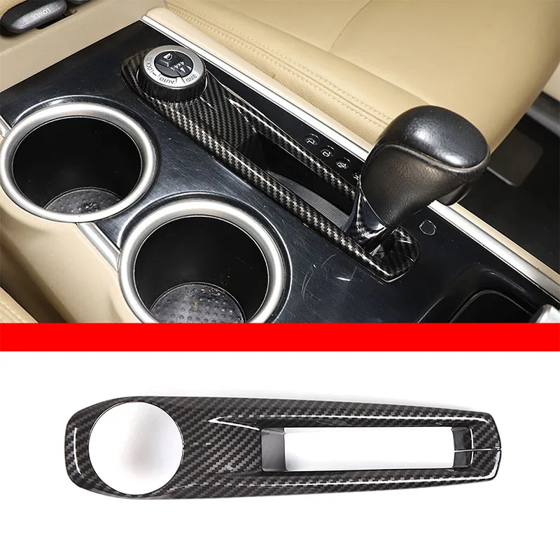 

For Nissan Pathfinder 2013-2018 ABS carbon fiber car styling car center control gearbox cover sticker car interior accessories