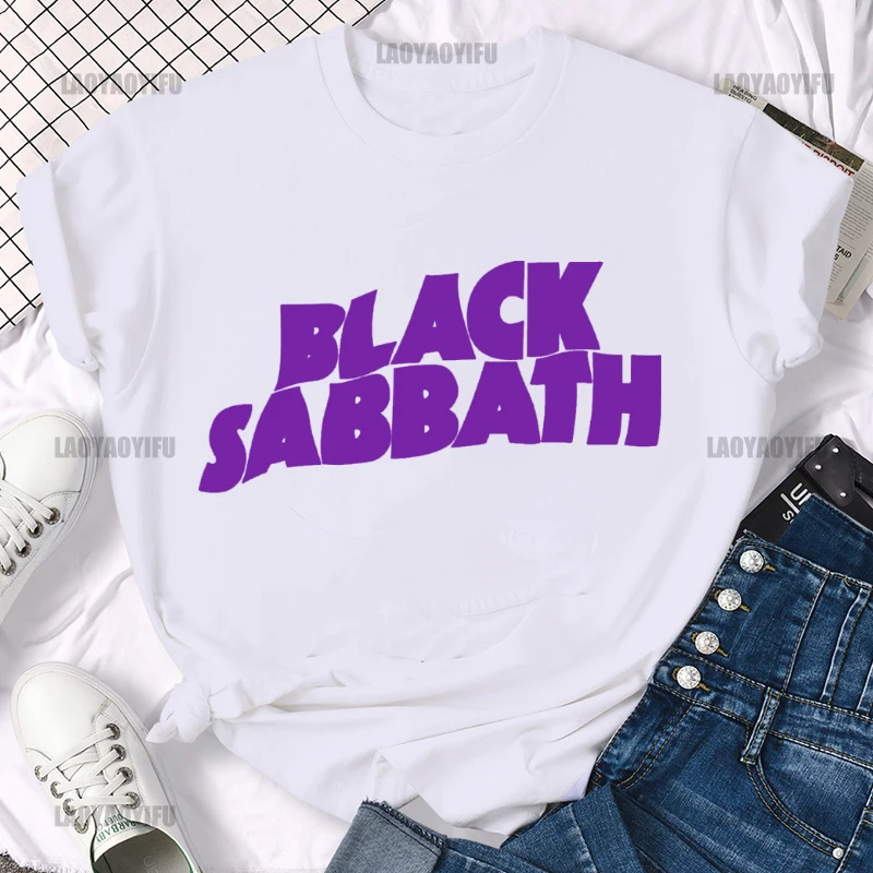 

Men Women's Black Sabbath Rock Music T Shirts Cotton Tops Funny Short Sleeve O Neck Tee Shirt Gift Idea T-Shirt