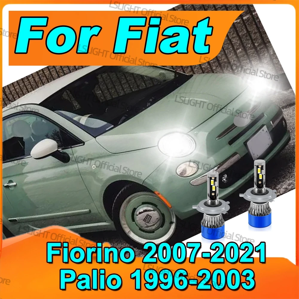 

2Pcs Turbo Headlight Bulbs 3570 CSP For Fiat Fiorino 2007-2021 Palio 1996-2003 Auto Lamp 20000LM LED 120W Lights Plug-N-Play