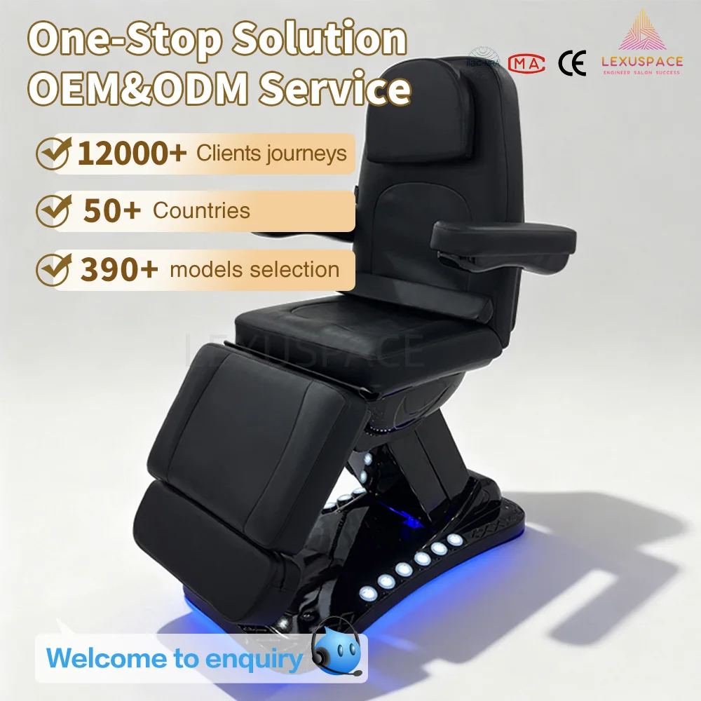 Hot Sales Luxury Modern Adjustable Electric Waxing Treatment Eyelash Extension Massage Table Cosmetic Lash Bed For Beauty Salon