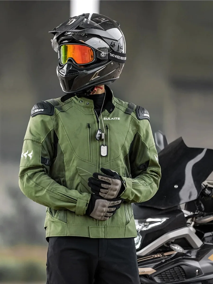 

Summer Mesh Motorcycle Jacket for Men CE Armor Protective Riding Jacket Anti-fall Breathable Moto Gear Off-road Clothing