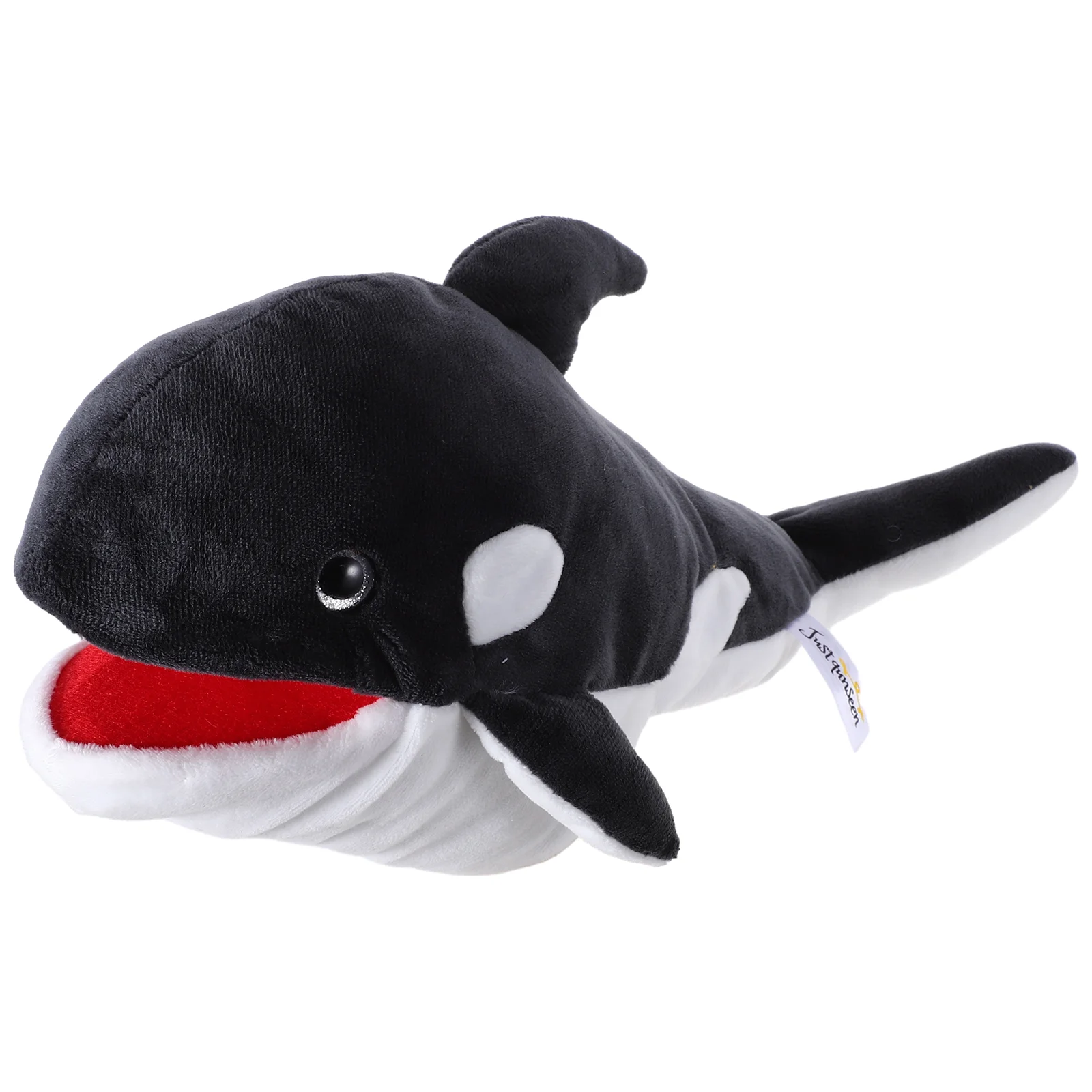 Marionnette à main de baleine en peluche, marionnette de dessin animé en peluche, marionnettes à main d'animaux, jouet racontant une histoire