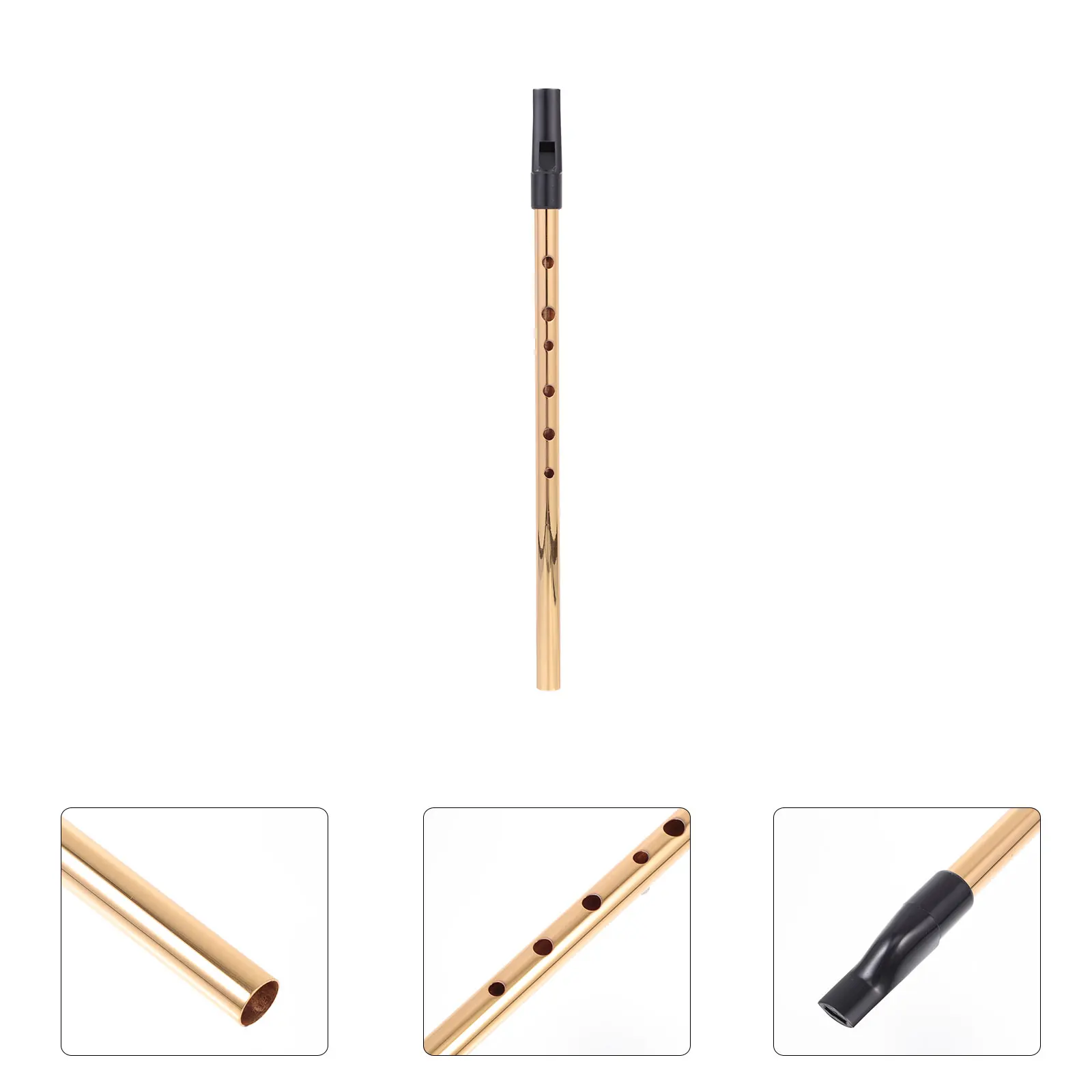 

D Tuning 6 Hole Beginner Clarinet Durable Resin Metal Wind Instrument Educational Soprano Recorder Treble Flute