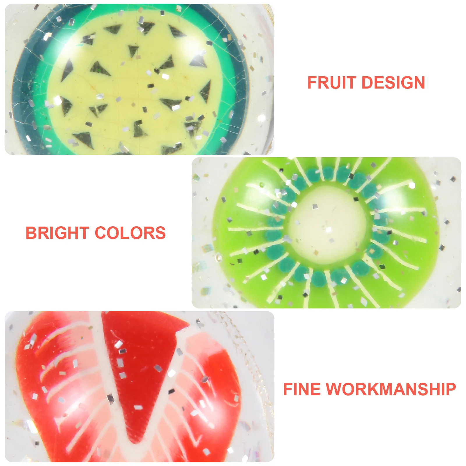 3 قطعة كرات ترتد نمط فاكهي كرات نطاطة للأطفال اللعب حفلة لصالح التعليمية متعة القفز الكرة فاكهي كرة قفز